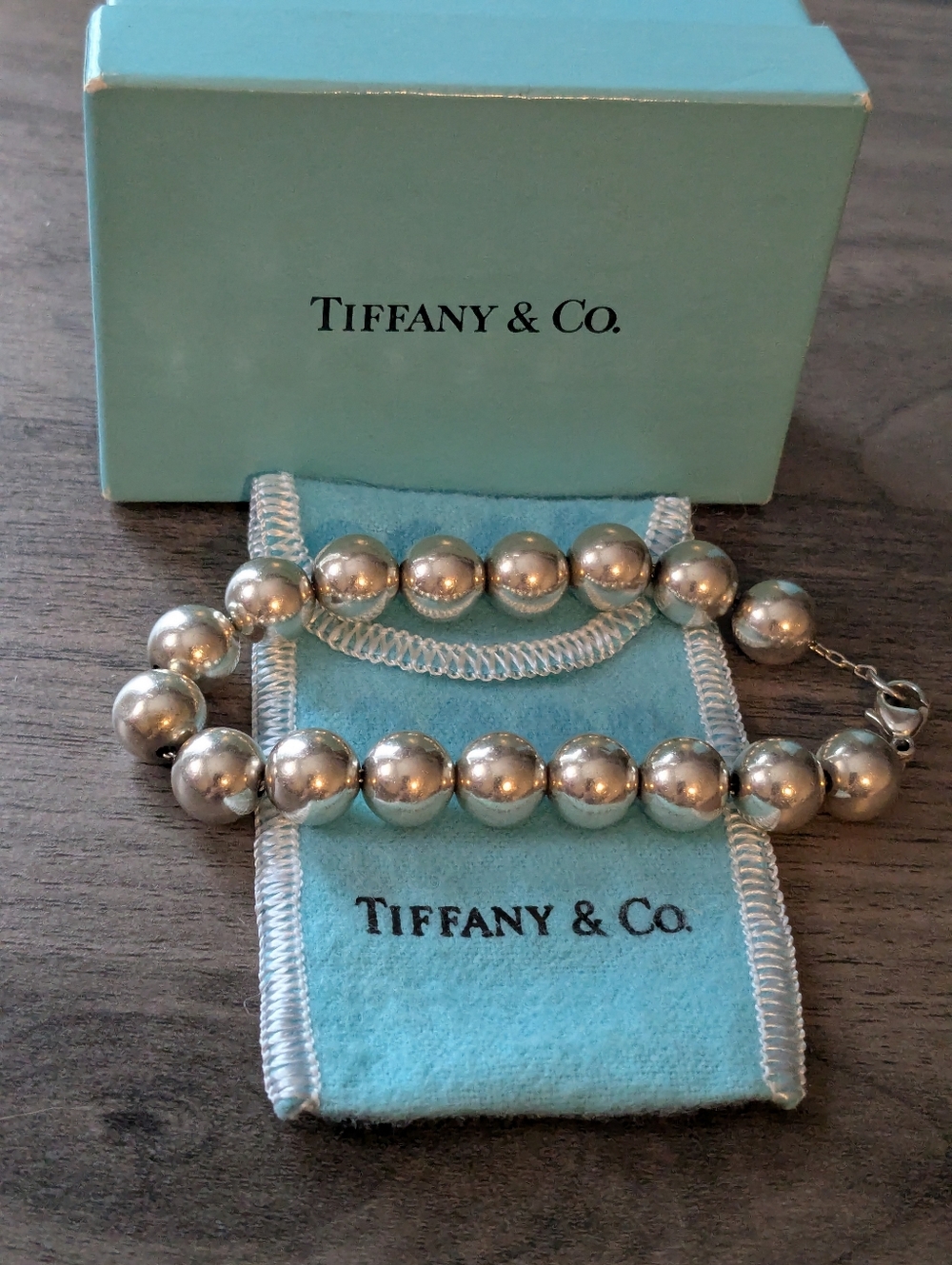 Tiffany & Co. Polished Silver Bead Bracelet - Picture 3 of 11